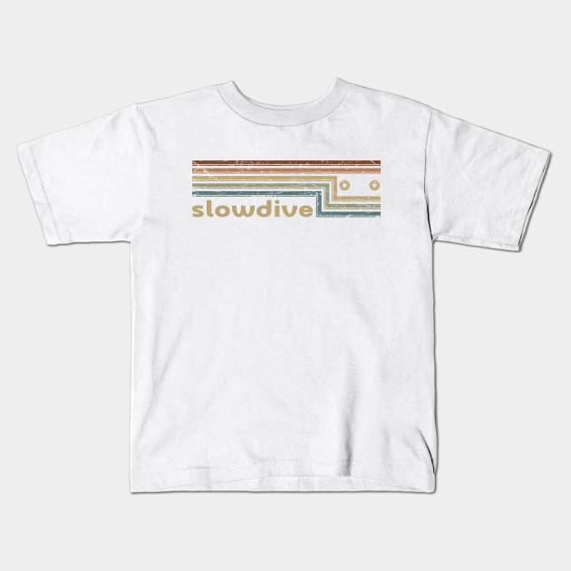 Slowdive Cassette Stripes Kids T-Shirt by casetifymask